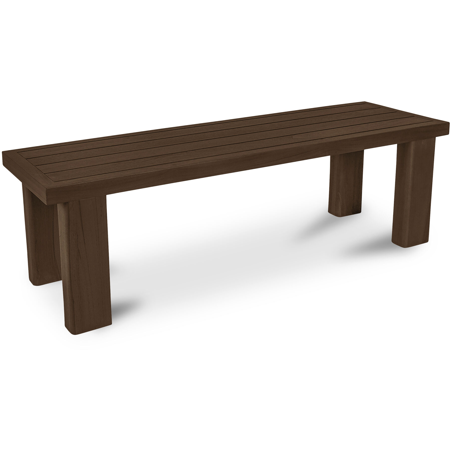 Marina Brown Outdoor Bench